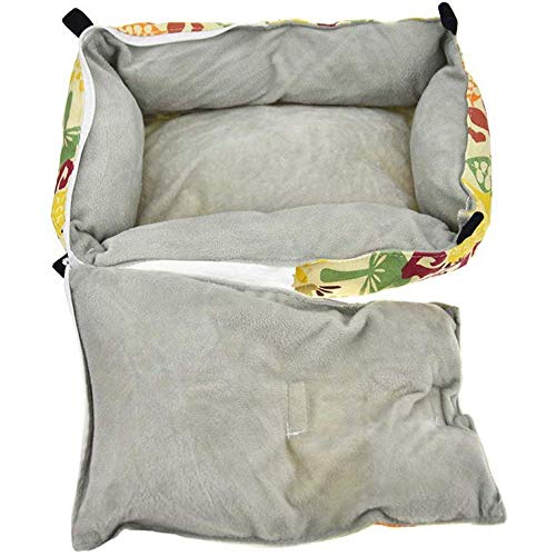 Colgante Ped Bed para Mascota Hámster Rata de jerbo Ratón Chinchilla Conejillo de Indias Hurón Ardilla Conejo Gatito Cachorro Jaula de Animales pequeños Accesorios de Juguete Hamaca Suave y cómoda