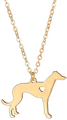 Collar Collar De Galgos De Oro Colgante De Perro Joyas para Perros Raza De Perro Joyas para Mascotas Mascotas Regalo Conmemorativo Regalo De Criador Regalo Amantes De Perros