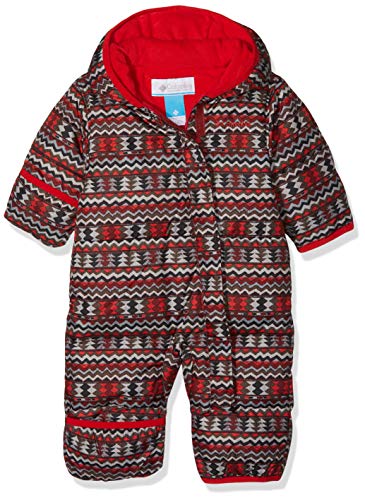 Columbia Mono para bebé, Snuggly Bunny Bunting, Rojo (Red Element Zigzag, Red Spark), Talla 6/12 Meses