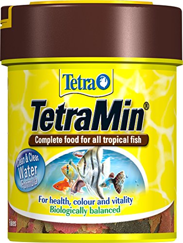 Copos de Comida de Pescado Tetra Min, alimento Completo y Variado para Todos los Peces Tropicales