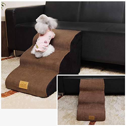 Corwar Escaleras Desmontables para Mascotas, escaleras para Perros Escalera Esponja Lavable Peldaño para Mascotas Sofá Cama Escalera Cubierta Rampa Rampa Gatito Gato Cachorro