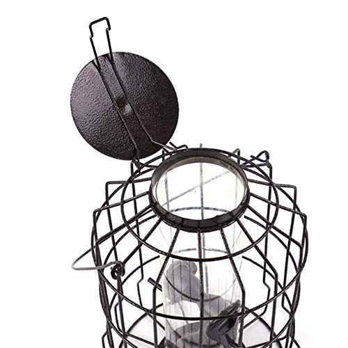 delibett Comedero Pajaros Exterior Colgante Comedero Pajaros Balcon, Plástico, Adecuado para Cereales De Grano Pequeño, Ideales para Jardines Pequeños O Balcones, Fáciles De Limpiar