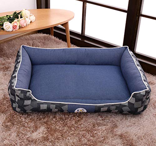 Dengjiam Doghouse and Cathousedog Bed Colchón Mullido para Perros Cama para Gatos Manta para Perros House Kennel Accesorios para Perros 56X85 Cm