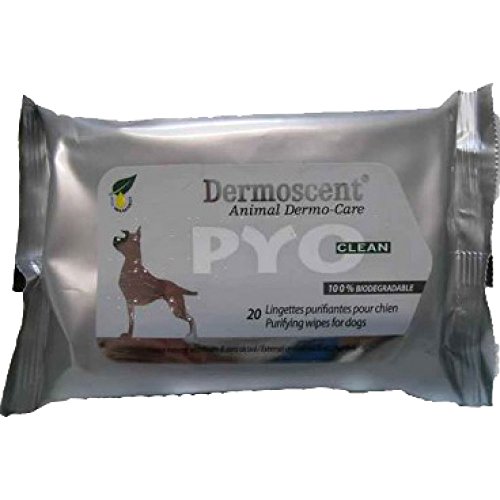 Dermoscent pyoclean Wipes Perros Limpieza Libre de jabón Hotspot dermatitis Atópica