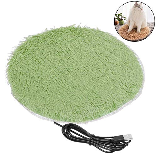 DHQSS Animales Cama Calentador Estera Almohadilla térmica Buen Gato Cama para Perros Cuerpo Invierno Calentador Alfombra Mascota Felpa Manta eléctrica Asiento calefactado Interfaz USB,C,16 * 16In