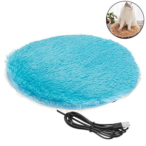 DHQSS Cama Perro Calentador Estera Almohadilla térmica Buen Gato Cuerpo Invierno Calentador Alfombra Mascota Felpa Manta eléctrica Asiento Calefactado Interfaz USB,A,40 * 40cm