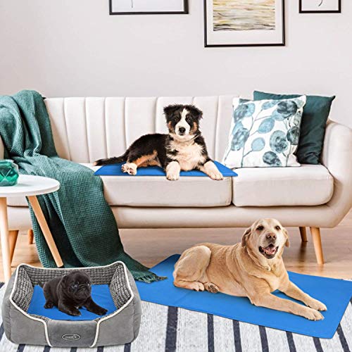 DI ZE LIN PET HOME S.L DZL® Alfombrilla refrescante para Perro 65 * 50CM, Manta Enfriador para Mascotas. Reduce la sensación térmica Corporal