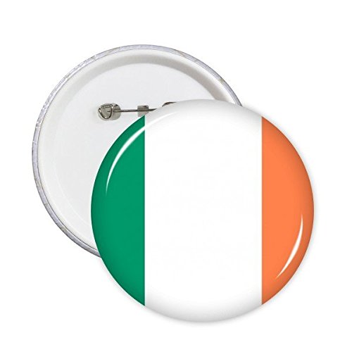 DIYthinker Irlanda National Flag Europa País símbolo de la marca Modelo redondo Insignia del Pin 5 x Botón XXL