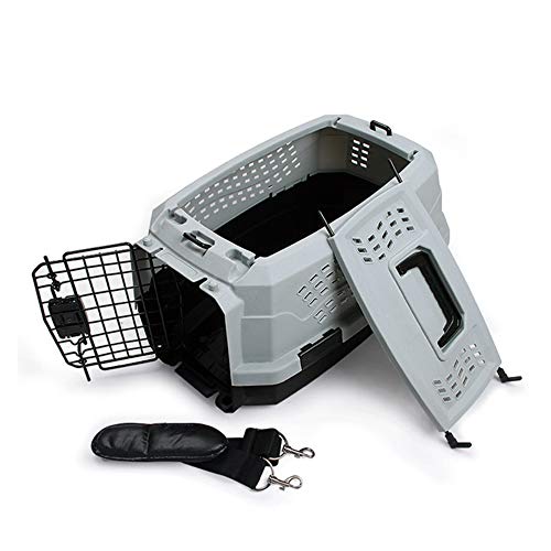 dizon Caja De Transporte De Mascotas Jaula De Gatos Jaula De Perros Caja De Bandejas De Animales Caja De Envío Advanced PVC Pet Carrier Cranium 58Cm * 40Cm * 26.5Cm