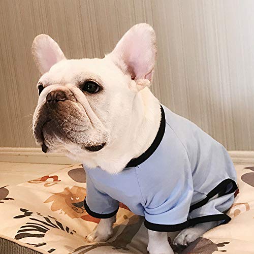 DOGCATMM Mono De Primavera para Mascotas Bulldog Francés Ropa para Mascotas para Perros Pequeños Grandes Abrigo De Algodón Ropa para Mascotas Ropa para Perros Pug