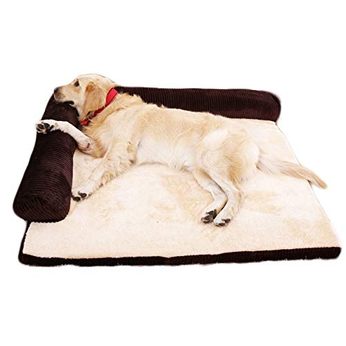 DOGKLDSF Camas Sofá Cama ortopédico para Mascotas, Perro, Gato o Cachorro, colchón de Espuma viscoelástica, cómodo sofá para Mascotas con Funda extraíble y Lavable, como Imagen, 70x55x15 cm