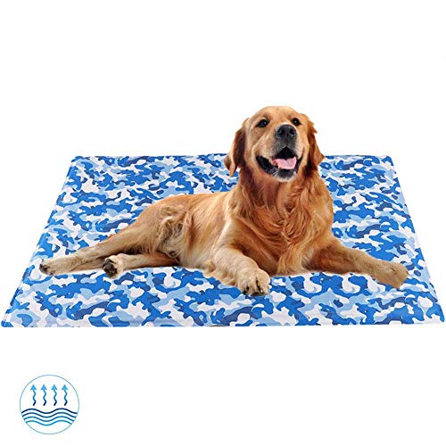 DZL Alfombra Perro Fresca Cama Manta Perro Verano fría Manta Enfriador para Mascotas (50x90CM)