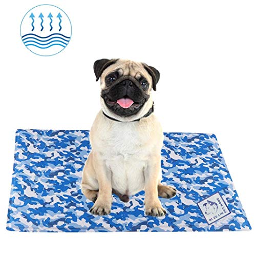 DZL Alfombra Perro Fresca Cama Manta Perro Verano fría Manta Enfriador para Mascotas (50x90CM)