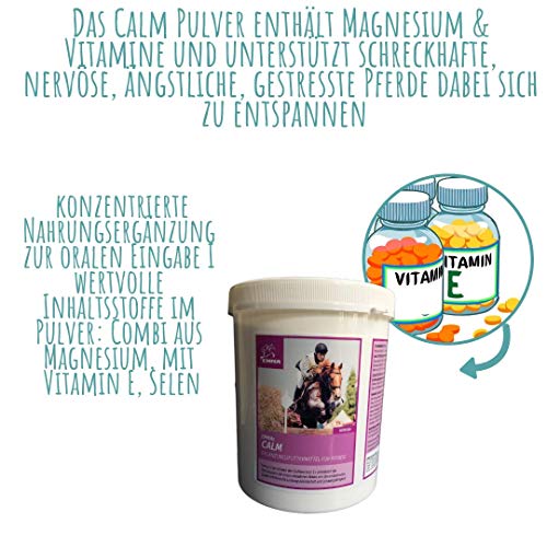 EMMA ⭐ Magnesio Vitamina E para Caballo, Calm I SPARSET I Vitamina E, Fuerte Nerven I Tranquilidad para 's nervöse Caballo I Pellets 1 kg Plus 1 Booster