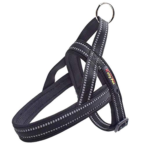 ERTY Reflective Security Pet Arneses Pesados ​​Chaleco de Nylon para Perros Grandes medianos pequeños, 4A, L