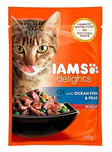 EUKANUBA Iams Feline Adult Pescado Guisantes Gelatina Caja 24X85Gr 2100 g