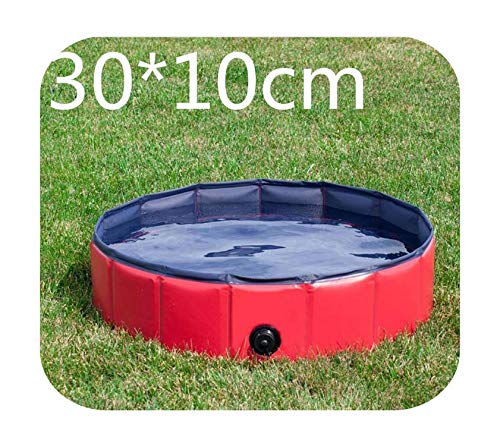 F-pump 140 x 30 cm grande de plástico duro plegable plegable para perro mascota piscina plegable perro mascota perro piscina casa piscina de verano piscina