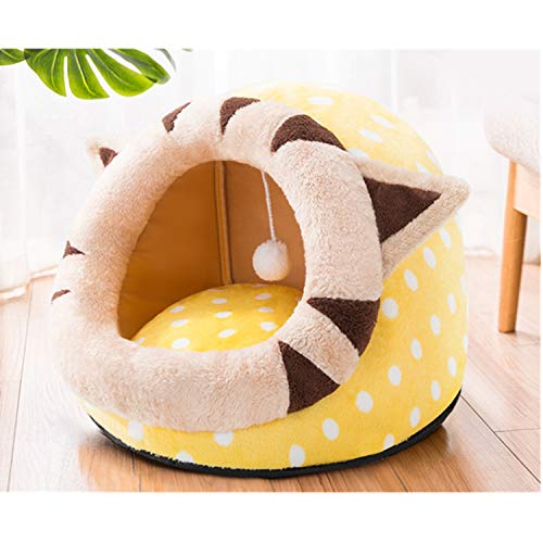 F-pump - Cama de invierno para gato, plegable, suave, cálido, para cachorro, cueva