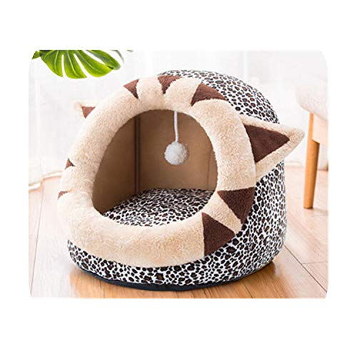 F-pump - Cama de invierno para gato, plegable, suave, cálido, para cachorro, cueva