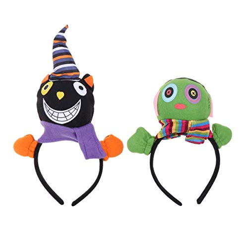 FAC El nuevo 2Pcs Diadema de Halloween Muñeca Gato Zombie Aros para el cabello Cosplay Party Headwear Accesorio para el cabello para niñas Niños