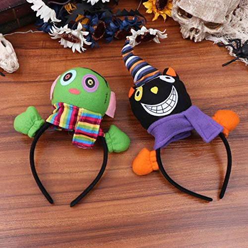 FAC El nuevo 2Pcs Diadema de Halloween Muñeca Gato Zombie Aros para el cabello Cosplay Party Headwear Accesorio para el cabello para niñas Niños