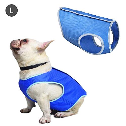 favourall Chaleco refrigerante para Perros, Mascotas, Ropa de refrigeración, Chaleco refrigerante, Transpirable, Ropa para Perros, Chaqueta térmica, 1, Large