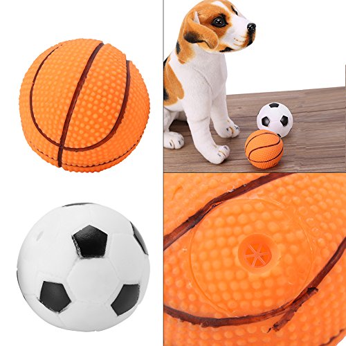 Fdit Pelota de Sonido para Masticar y Jugar con Sonido, Juguete para Perro, Cachorro, Entrenamiento, Juguete para Perros y Mascotas