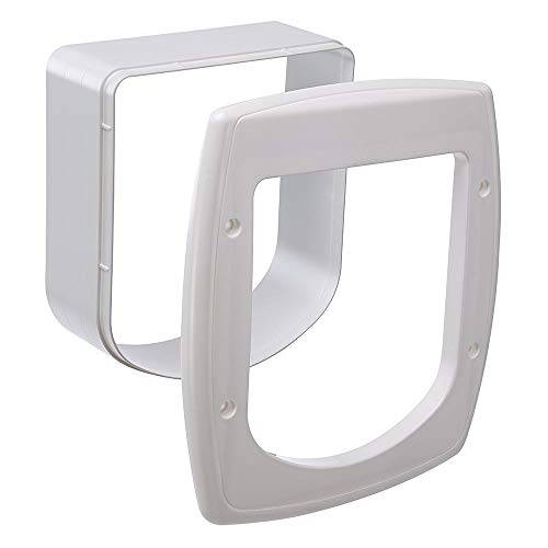 Ferplast Extensión para Puerta para Gatos, Gatera con Microchip, Puerta basculante Swing Microchip Extension, 22,5 x 16,2 x h 25,2 cm - Profundidad 5 cm, Blanco