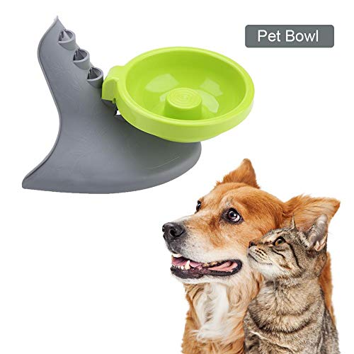 Filfeel Plastico Comedero para Perros Altura Ajustable (8,5-17 cm / 0,27-0,55 Pulgadas) para aliviar la incomodidad del Soporte para Mascotas