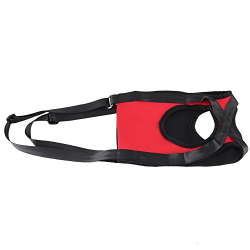 Filfeel Soporte para perros Arnés Pet Walking Ayuda Lifting Pulling Vest Sling Support Rehabilitation para perros viejos y heridos(Pata delantera - M-rojo)