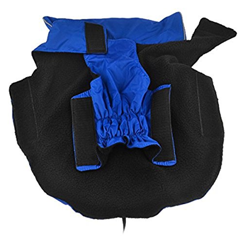 FishBabe Chaleco de forro polar impermeable para perro o gato, para invierno, cálido al aire libre, chaqueta de lluvia, estilo moderno, cuello redondo, camiseta gruesa