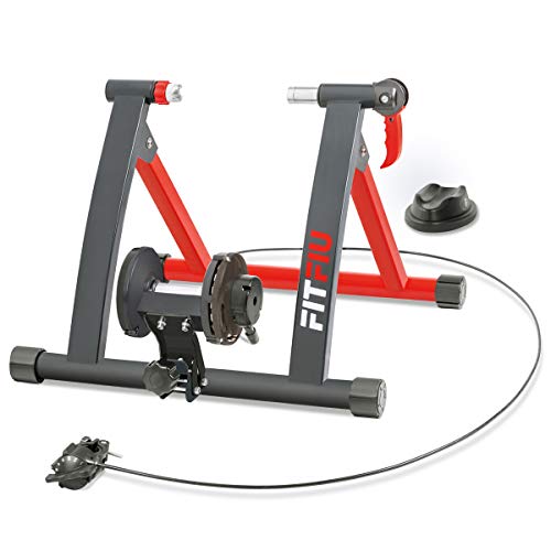 FITFIU Fitness ROB-10 - Rodillo para Bicicleta plegable con resistencia magnética, Rodillo Ciclismo para entrenamiento en casa 55x43cm