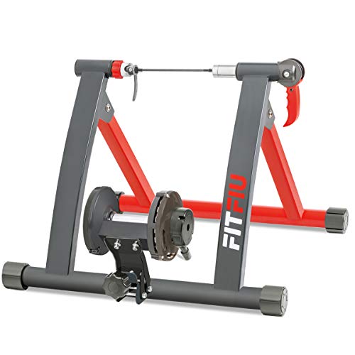 FITFIU Fitness ROB-10 - Rodillo para Bicicleta plegable con resistencia magnética, Rodillo Ciclismo para entrenamiento en casa 55x43cm