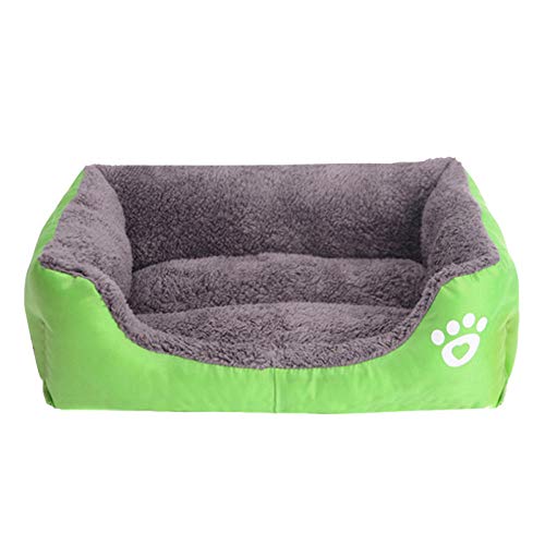 fongzi Nido para Mascotas de Color Caramelo, Perros Grandes y pequeños, sofá Cama para Perros, Cuatro Estaciones Universal, Cama para Mascotas.-Azul_XL: 95 * 75 * 18