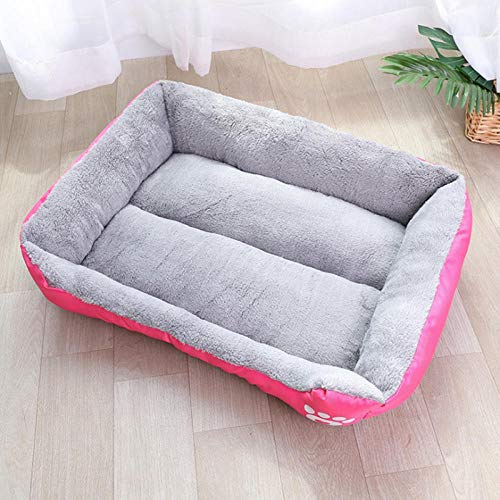 fongzi Nido para Mascotas de Color Caramelo, Perros Grandes y pequeños, sofá Cama para Perros, Cuatro Estaciones Universal, Cama para Mascotas.-Azul_XL: 95 * 75 * 18