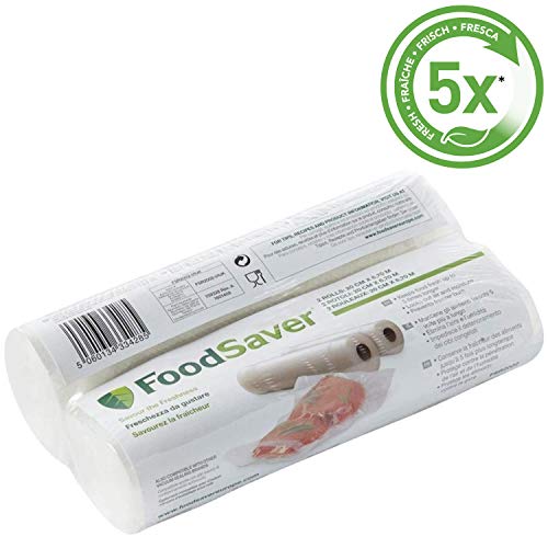 Foodsaver 2001 FSR2002-I envasado al vacío, 2 Rollos de 20 x 6.70 cm, 20 cm x 6.7 m