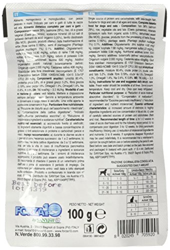 FORZA Forza10 - Alimento Intestinal Active para Perro y Gato, con Pescado, 100 g. Paquete de 12 Unidades