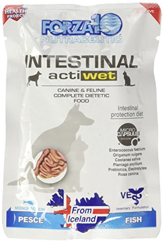 FORZA Forza10 - Alimento Intestinal Active para Perro y Gato, con Pescado, 100 g. Paquete de 12 Unidades