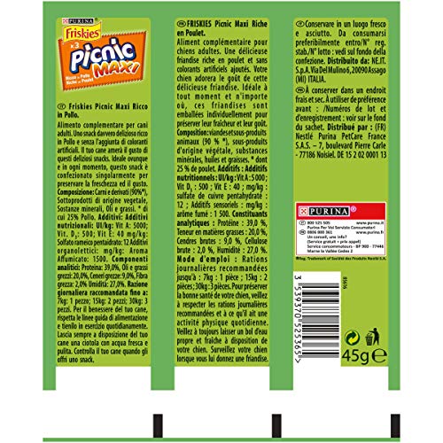 Friskies Maxi Picnic Pollo 45 g – 18 Piezas