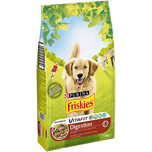 Friskies purina pienso de Perro vitafit Digestion con Cordero O Las endivias – 7.5 kg