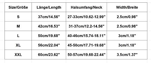 Fully 1 X Collar Ajustable de Piel sintética con Picos de Seguridad para Perros y Cachorros (XL: Cuello: 45-50cm / 17.71-19.68", Rosa roja)