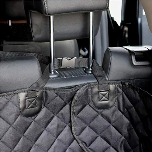 Fundas de Asientos de coches Perro Asiento de coche perro cubre la parte trasera, duradero resistente a los arañazos antideslizante del asiento de coche cubierta for perros con la protección lateral f