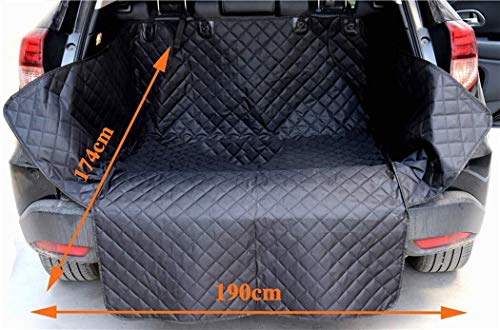 Fundas de Asientos de coches Perro Asiento de coche perro cubre la parte trasera, duradero resistente a los arañazos antideslizante del asiento de coche cubierta for perros con la protección lateral f