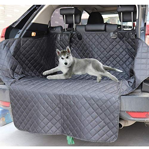 Fundas de Asientos de coches Perro Asiento de coche perro cubre la parte trasera, duradero resistente a los arañazos antideslizante del asiento de coche cubierta for perros con la protección lateral f