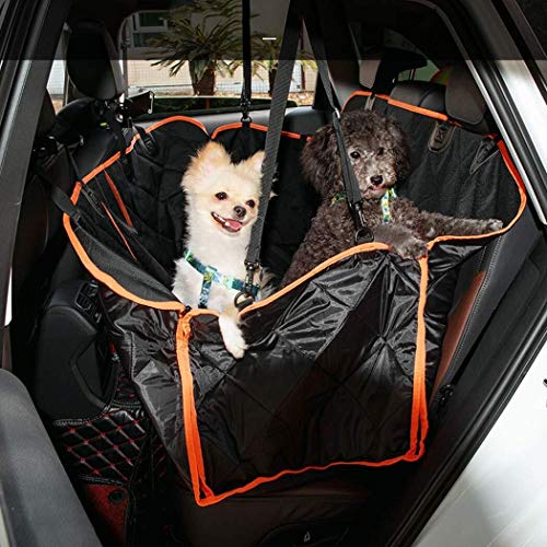 Fundas de Asientos de coches Perro Cubierta del asiento trasero for perros, contraportada del asiento for los perros, a prueba de agua, prueba de rayas, for trabajo pesado y cubierta antideslizante fo