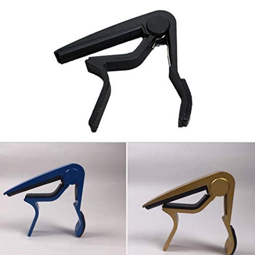 Funnyrunstore Guitarra Capo Ballad Guitarra eléctrica Shifter Ukulele Metal Capo Guitarra Accesorios Advanced Capo Guitarra Capo negro