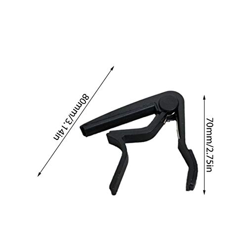 Funnyrunstore Guitarra Capo Ballad Guitarra eléctrica Shifter Ukulele Metal Capo Guitarra Accesorios Advanced Capo Guitarra Capo negro