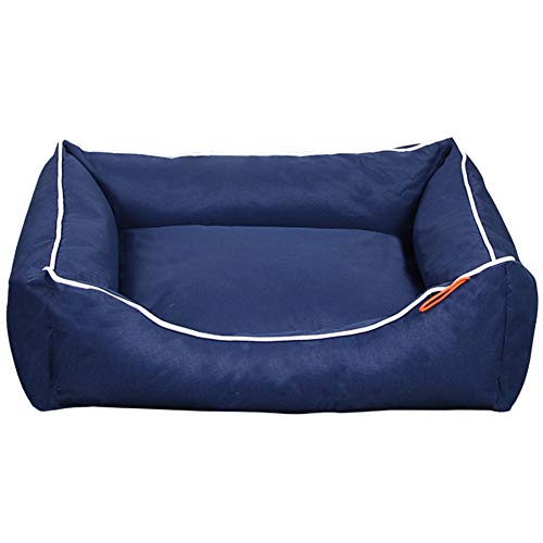 GAOXIAOMEI Cama para Perros Pequenios Lavable, Sofá para Perros Medianos, Cojín para Perros Invierno, Cama para Mascotas Perros Gatos, Cesta para Perro Desmontable y Lavable a Máquina,Azul