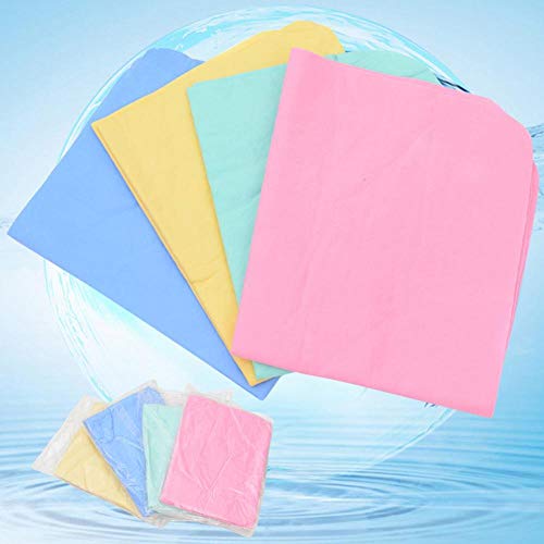 Gbcyp Color sólido Estera Absorbente de Agua húmeda Suave Gamuza sintética Mascota Baño de Perro Toalla Limpia Piel de Ciervo sintética Toalla Absorbente para Mascotas, Color Aleatorio, L