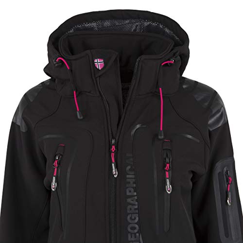 Geographical Norway Tislande Damen Softshell Jacke Schwarz Gr. L